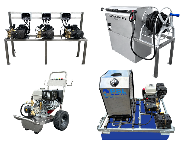 High-pressure fleet washing system